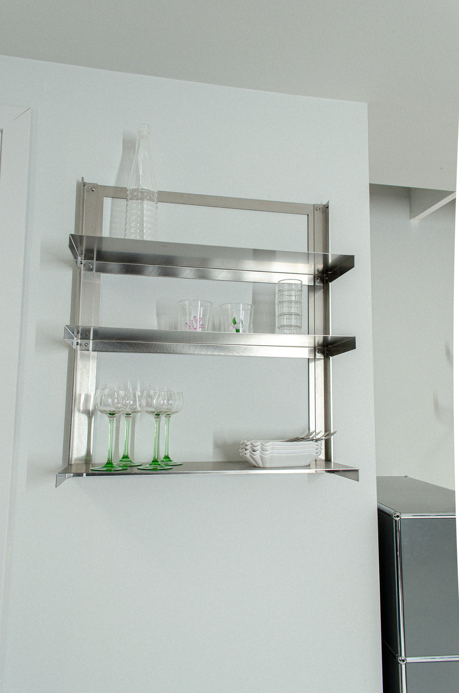 Small wall shelf - Stainless Steel / Stainless Steel