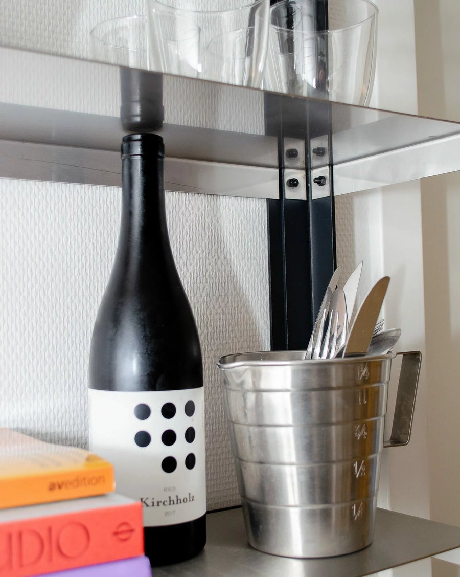 Small wall shelf - Black / Stainless Steel