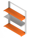 Stainless Steel / Bright Orange + Steel